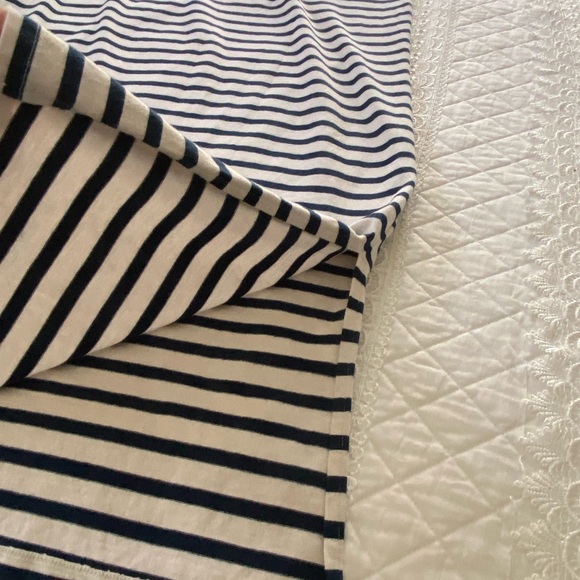 Universal Thread Navy and Cream Striped Long Sleeve Maxi Dress Size Large - Picture 9 of 11